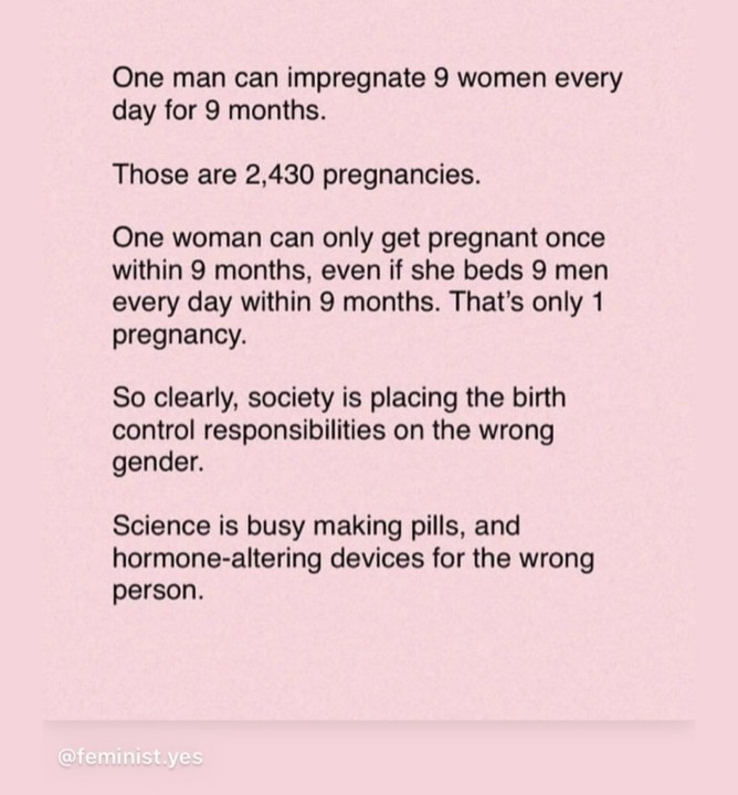 No soy feminista pero esto me parecio muy sabio!