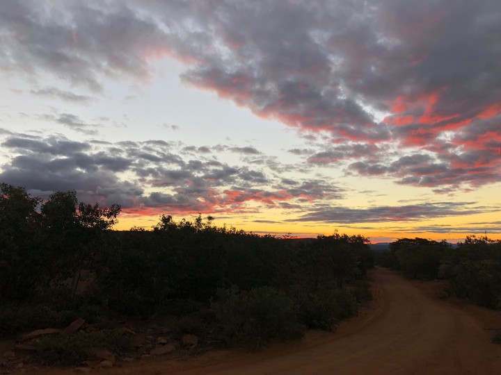 Un atardecer sudafricano, en Welgevonden Game Reserve